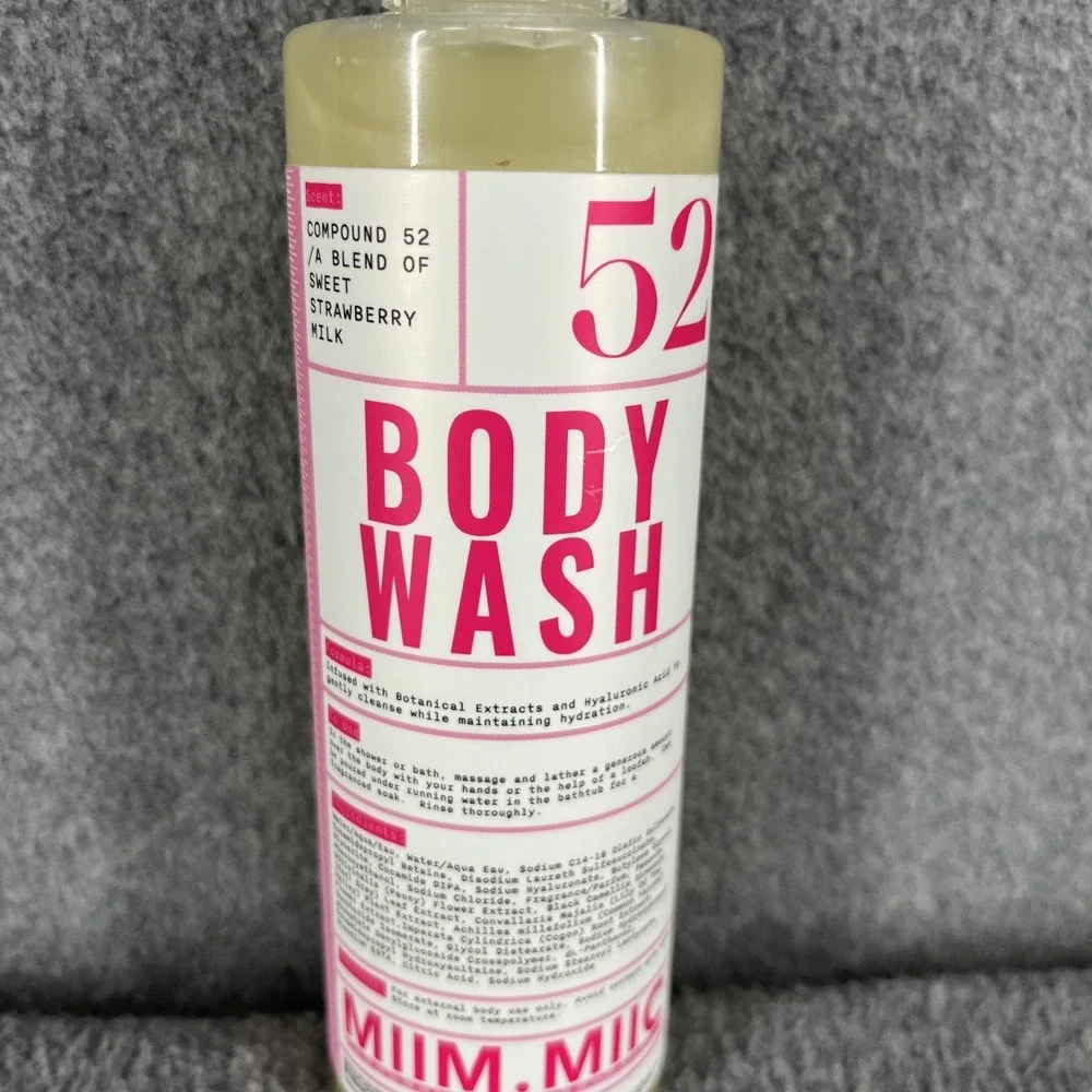 MIIM.MIIC body wash Fragrance‎ No. 52 Sweet Strawberry milk 8 oz
